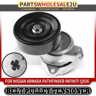 Conjunto de tensor de correa con polea para Nissan Armada Pathfinder QX56 2004-2010 Foto 1 de 4
