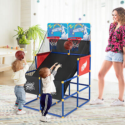 Kids Dual Shot Basketball Arcade Game w/ PVC ...