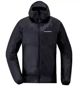 Montbell Tachyon Hooded Jacket Mens Large Graphite Blue (GRBL) Light Windbreaker - Picture 1 of 1