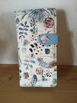 SHAGWEAR bb Klostermann Geldbörse Portmonee Börse Etui SHAG WEAR blaue Blumen 50397