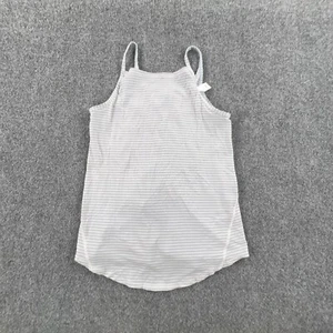 IVIVVA By Lululemon Tank Top Girls Size 10 White Sleeveless Racerback Slit - Picture 1 of 9