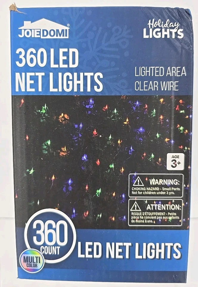 LED 网网状串灯幕家庭派对圣诞多色 - 盖 6.5 x 16' — 第 1/4 张图片