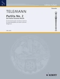 Partita No 2 'Die klein Kammer-Musik' Georg Philipp Telemann Book [Softcover] So - Image 1 of 3
