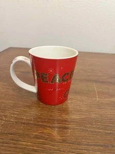 Tazza caffè Starbucks Holiday 2006 PEACE rosso oro verde 14 oz Natale nuova - Foto 1 di 4