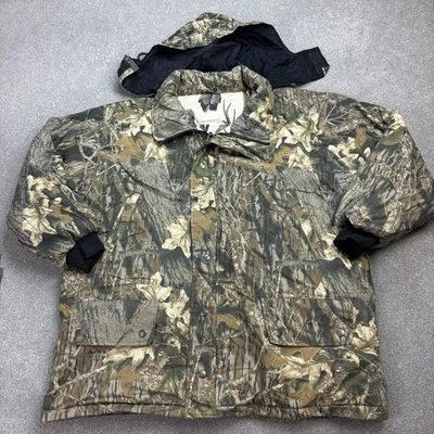RealTree Jacket Adult X Large Brown Work Wear Canvas Camo Hunting Waterproof Men - Image 1 of 4