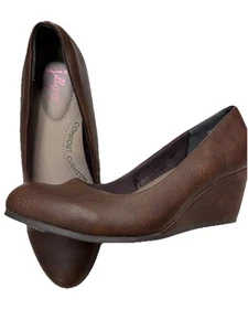 JELLYPOP NOLA Comfort Cousion size 7M Brown high-heel pumps Office Wear - Picture 1 of 8