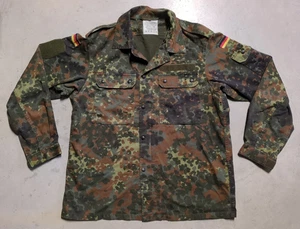 Abrigo/Camisa Camuflada Flecktarn Ejército/Militar Alemán Bundeswehr De Colección 48 Grande a XL - Imagen 1 de 9