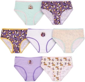 Disney Girls' Wish 100% Combed Cotton 7-Pack Underwear in Sizes 4, 6, 8 - Picture 1 of 16