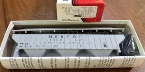 InterMountain HO Kit #PTLX-08 4750cf 18 Rib Covered Hopper Monfort Feed Lots NY - Picture 1 of 5