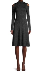 Neu ohne Etikett Boss Frikka Cold Shoulder Strick Midikleid Größe M  - Bild 1 von 10