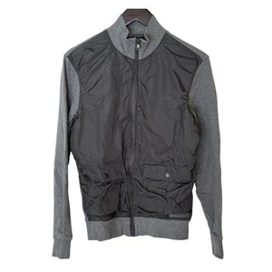 Michael Michael Kors Woman’s Size Small Black Gray Full Zip Long Sleeve Jacket - Picture 1 of 9