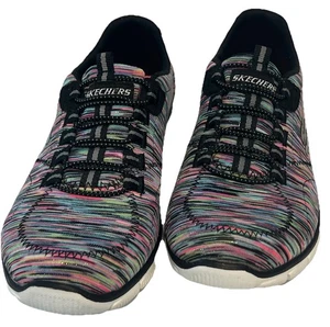 Zapatillas deportivas Skechers Empire Game On negras y multicolores sin cordones para mujer talla 6 - Imagen 1 de 8