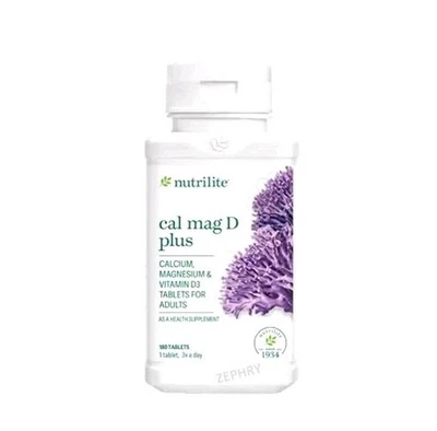 NUTRILITE™ Calcium Magnesium Vitamin D Plus Build Strong Bones 180 Tab FREE SHIP - Image 1 of 3