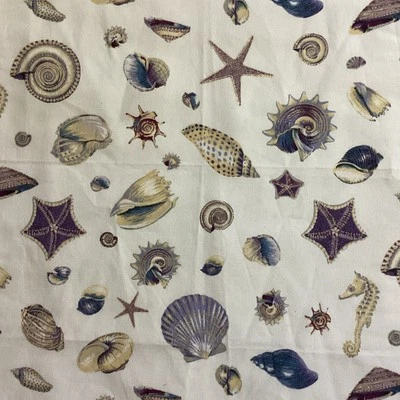 Duralee Fabric Sample Nautical, 25” W x 25” L, Color Natural Sunset - Image 1 of 4