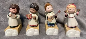 Set of 4 Hallmark Wireless Children's Angel Choir Christmas Pageant Music Sings. - Picture 1 of 3