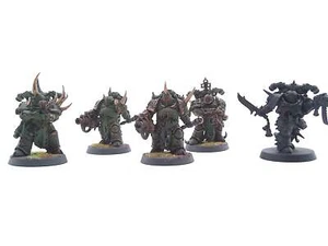 Plague Marines [x5] Death Guard [Warhammer 40K] Partial Painted 0504 - Picture 1 of 3