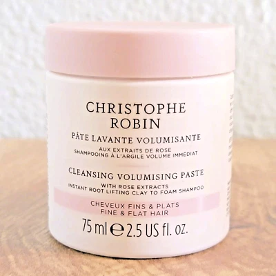 Christophe Robin CLEANSING VOLUMIZING PASTE w/ Rose Extracts 75 ml Made in Italy - Image 1 of 4