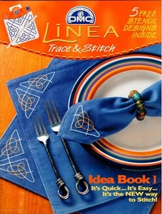 DMC Linea Trace & Stitch Idea Book 1 with 5 Free Stencil Designs - Picture 1 of 1