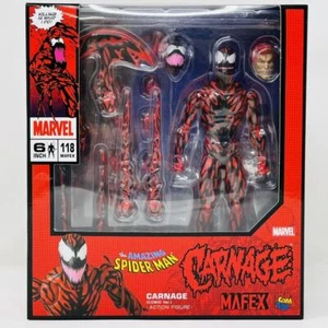 Mafex No.118 the AMAZING SPIDER - MAN CARNAGE COMIC ver.  160mm spiderman New - Picture 1 of 11