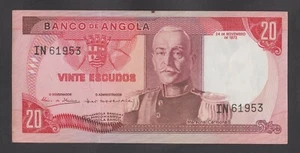 🔴ANGOLA  20 Escudos 1972  aUNC  P-99🔴 - Picture 1 of 2