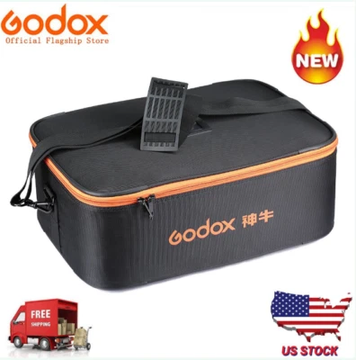 Godox AD600 AD600B AD600M AD600BM Flash Portátil Personalizado Estojo de Luz Caixa Bolsa - Imagem 1 de 4