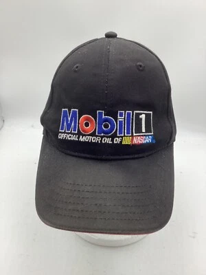 Gorra de béisbol Mobil 1 (Pegasus) NASCAR negra ajustable de algodón H6 Foto 1 de 4