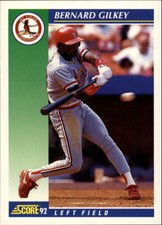 1992 Score St. Louis Cardinals Baseball Card #544 Bernard Gilkey