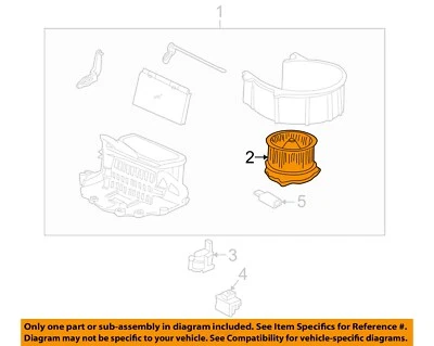 Used Front HVAC Blower Motor fits: 1997 Honda Odyssey  Grade A - Изображение 1 из 3
