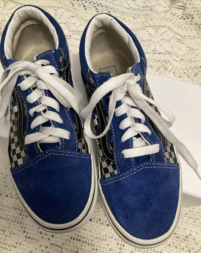 Vans Oldol Skoolic Cla blu concchi scacchi b eeri neriini ba US 3 UK5 2 EU