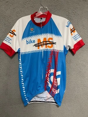 Pissei Cycling Jersey Mens Size 5 Full Zip Short Sleeve Adult - Image 1 of 4