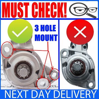 FITS SEAT TOLEDO/LEON/IBIZA/CORDOBA 1.4/1.6/1.8/2.0 PETROL NEW STARTER MOTOR - Image 1 of 4