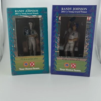 Randy Johnson Figurine 2001 & 2002 Cy Young Award Winner # 1 & 2 in Series - Image 1 of 4