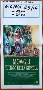 LOCANDINA FILM "MOWGLI Il libro della giungla" Jason Scott Lee - cm 32x69 - Picture 1 of 1