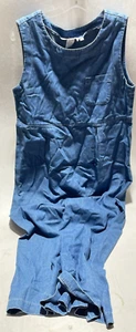 VTG Carol Anderson California Denim Maxi Dress Women's Size 8 Sleeveless - Picture 1 of 3