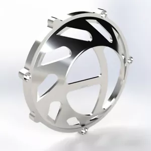 Ducati dry clutch - silver clutch cover "Blade" open NEW - Picture 1 of 1