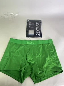 2xist Sexy Sliq Ultra Low Rise Trunk Boxer Irish Jig Green Mens Size M - Picture 1 of 5