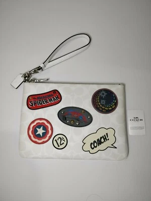 Bolsa Coach 3576 Marvel Gallery nueva con etiquetas en lona exclusiva con parches $198 Foto 1 de 4