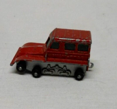 CAJA DE CERILLAS VINTAGE NO. 35 TRACTOR SNOW TRAC - SIN BANDAS DE RODADURA - LESNEY - 1964 - BUEN ESTADO Foto 1 de 4