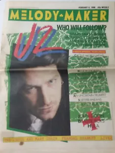 Melody Maker (February 8, 1986) U2, John Lydon, Beastie Boys/LL Cool J - Picture 1 of 3