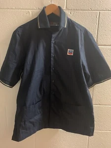 Chevron Gas Oil Company Blue GK Direct Large Uniform Shirt - Picture 1 of 6
