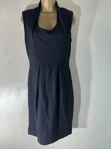 Womens French Connection Size Uk 12 Black Sleeveless Stretch Smart Bodycon Dress - Picture 1 of 5