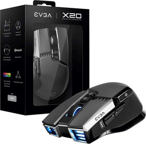 EVGA X20 Wireless Gaming Mouse, Grey *RRP £79.99*