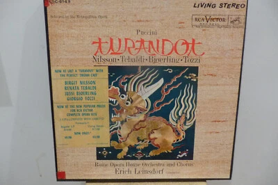 Puccini Turandot Opera 3 LP Album Box Set RCA Victor Red Seal LSC-6149 - Image 1 of 4