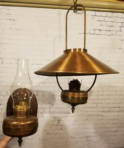 ANTIQUE SCROLL COPPER MATCHING LIGHTS LAMP SCONCE & HANGING CLASSIC COLONIAL Cover