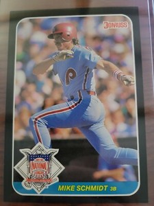 1987 Donruss All-stars & Pop-ups Mike Schmidt Shane Rawley Classic #18 Schmidt