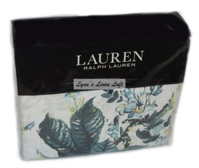 RALPH LAUREN Eden Botanical 3P FULL/ QUEEN DUVET SHAMS SET $270 COTTON SATEEN - Image 1 of 4
