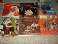 LOT OF 6 ORG & RARE XMAS ALBUMS FRANK SINATRA