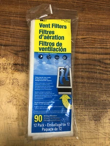 4” x 12” VENT FILTERS #31412 - PACK OF 12 - Picture 1 of 3