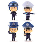  4 Pcs Police Flower Ornament Table Decoration Wedding Cake Topper Statue