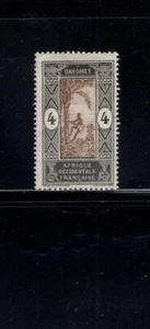 Aceite de palma de escalada Dahomey 1913 4c negro y marrón hombre MLH Sc 44 - Imagen 1 de 2